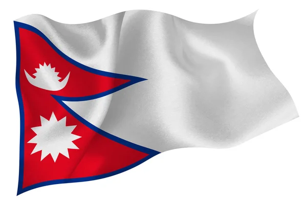 Bandera nacional de Nepal — Archivo Imágenes Vectoriales