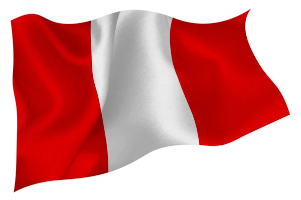 Peru vlag vlag — Stockvector