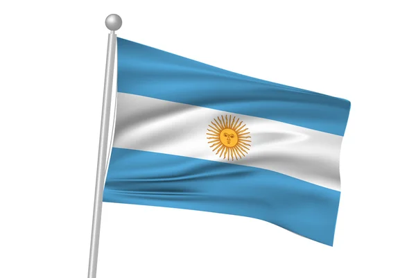 Argentina flagga flagga — Stock vektor