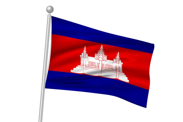 Cambodja vlag vlag — Stockvector