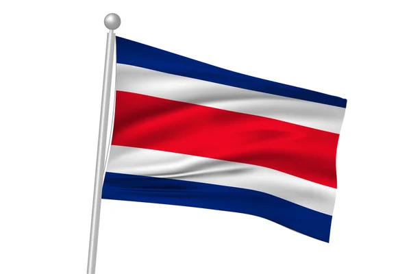 Costa Rica vlag vlag — Stockvector