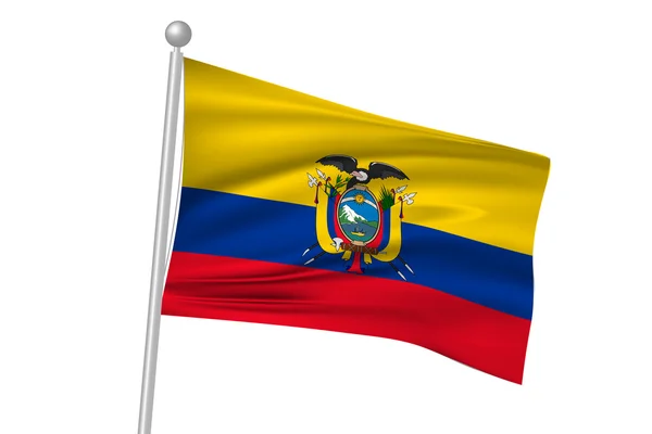 Ecuador nemzeti zászló zászló — Stock Vector