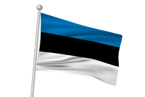 에스토니아 깃발 플래그 — 스톡 벡터