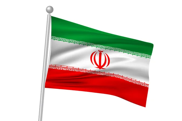 Iran nationella flagga flagga — Stock vektor