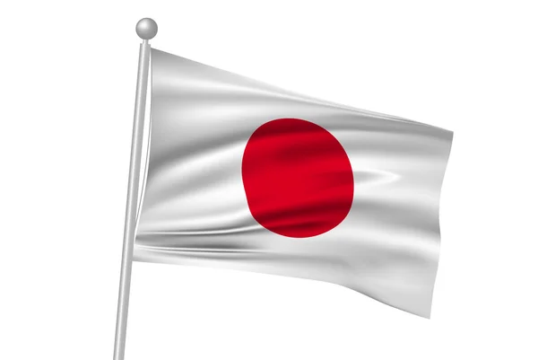 Bandera japonesa — Vector de stock
