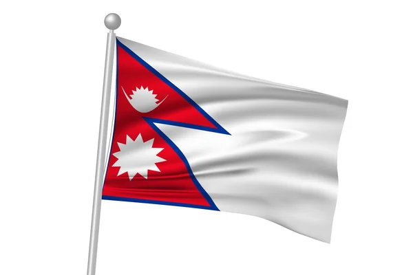 Bandera nacional de Nepal — Archivo Imágenes Vectoriales