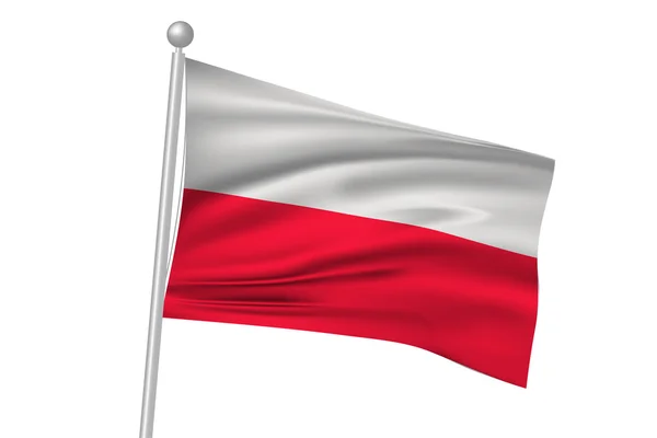 Vlajka vlajka Polsko — Stockový vektor