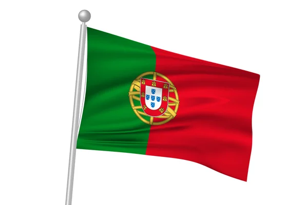ポルトガル国旗の旗 — ストックベクタ