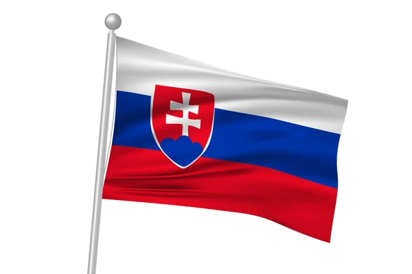 Vlajka vlajka Slovensko — Stockový vektor