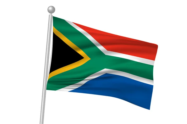 Dél-Afrika zászló zászló — Stock Vector