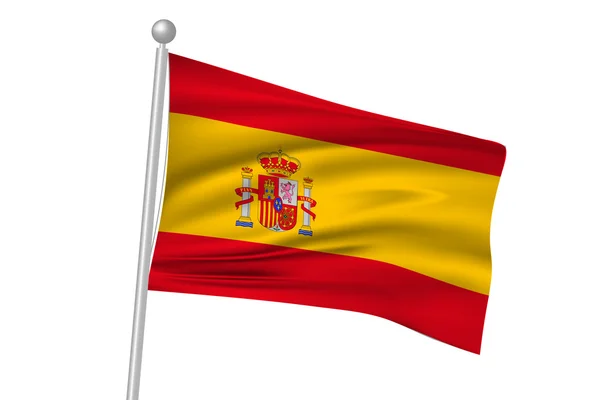 İspanyol bayrağı bayrak — Stok Vektör