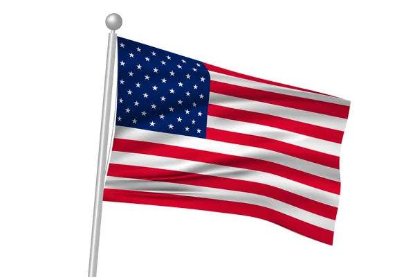 Amerikan bayrağı bayrak — Stok Vektör