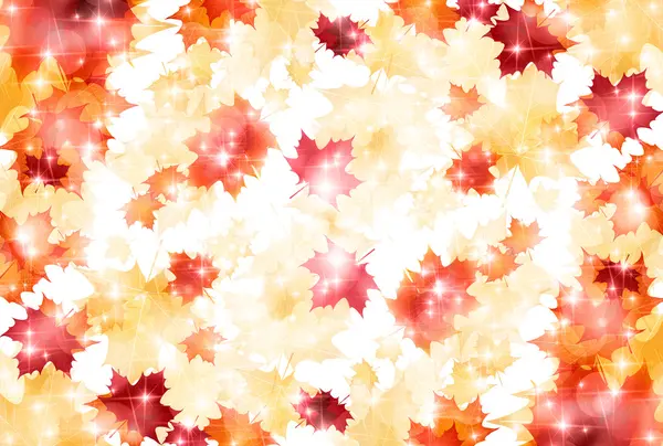 Maple foliage background — Stock Vector