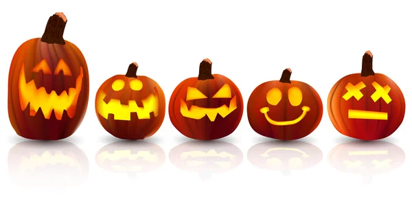 Ícone de abóbora halloween — Vetor de Stock