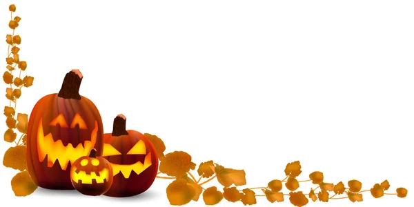 Halloween fond de citrouille — Image vectorielle