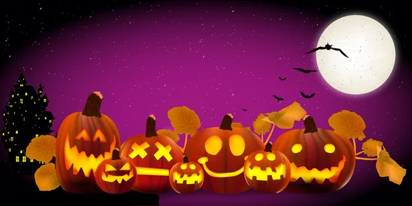 Halloween pompoen esdoorn — Stockvector