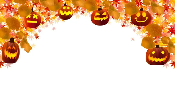 Halloween pompoen esdoorn — Stockvector