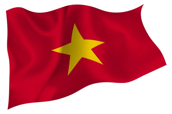 Het pictogram van de vlag van Vietnam — Stockvector