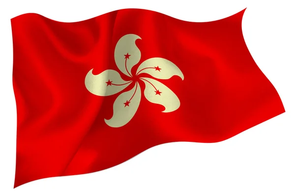 Icône du drapeau hong kong — Image vectorielle