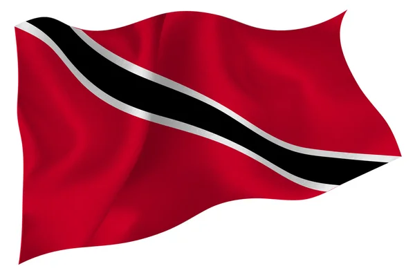 Trinidad Toba co nationella flagga flagga — Stock vektor