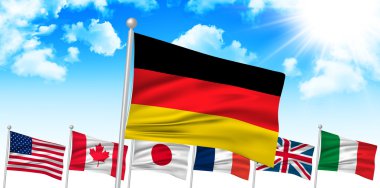 G7 Almanya bayrağı