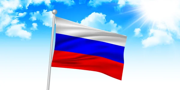 Φόντο σημαία της Ρωσίας — Διανυσματικό Αρχείο