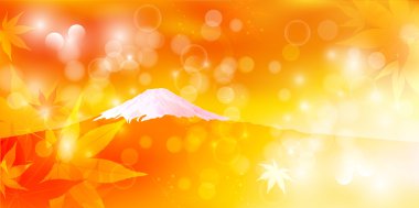 Fuji akçaağaç yaprakları