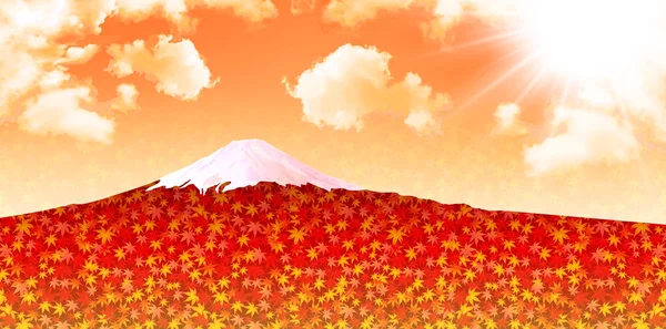 Fuji akçaağaç yaprakları — Stok Vektör