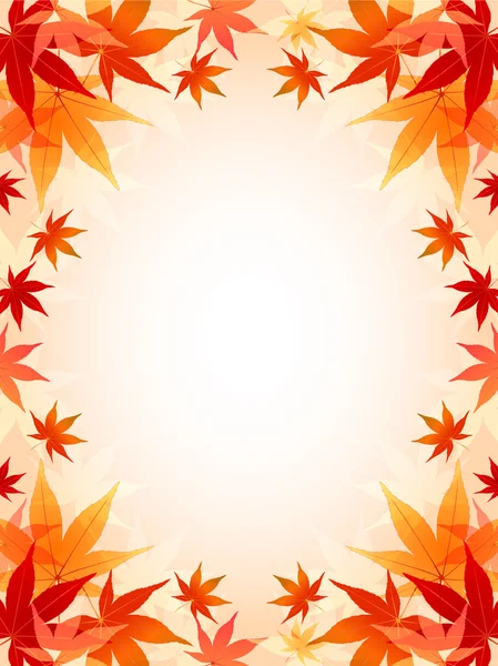 Кленовий листя кадру — стоковий вектор