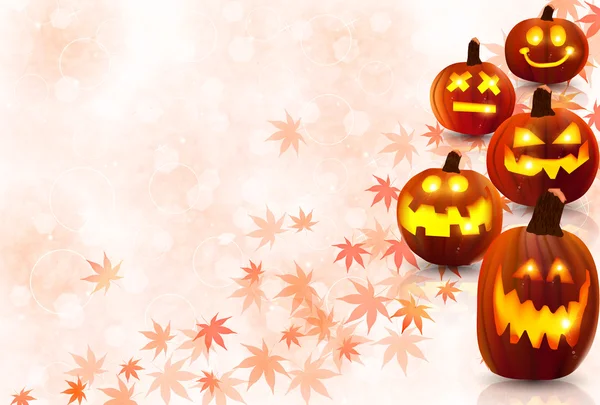 Halloween pompoen esdoorn — Stockvector