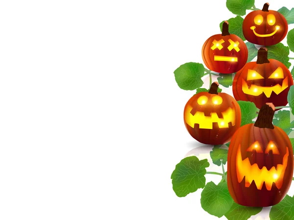 Fondo de calabaza de Halloween — Vector de stock