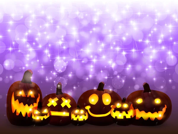 ハロウィーン カボチャの背景 — ストックベクタ