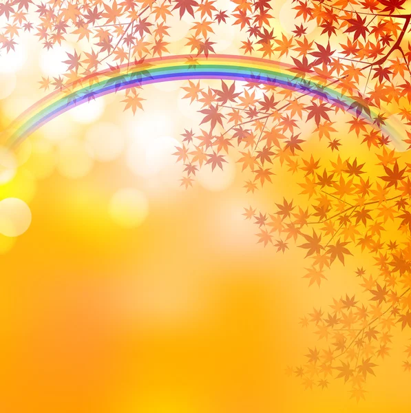 Maple foliage rainbow — Stock Vector