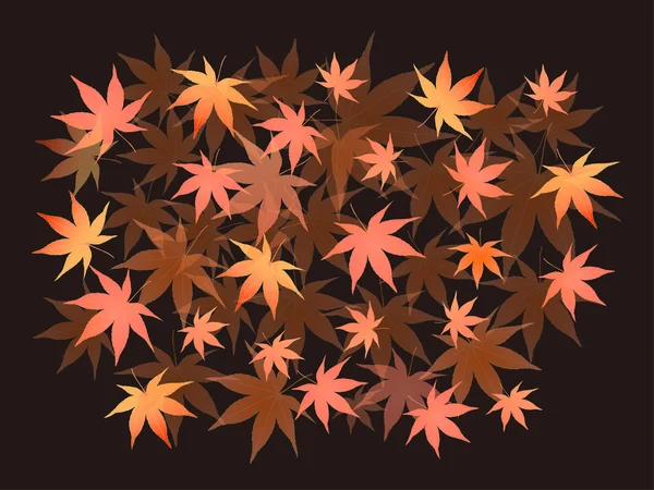 メープルの紅葉背景 — ストックベクタ