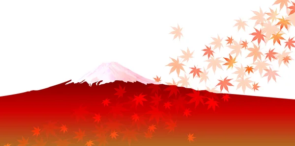 Fuji lönn bakgrund — Stock vektor
