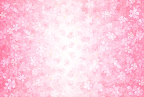 新年のカード桜背景 — ストックベクタ