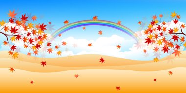 akçaağaç yaprakları arka plan