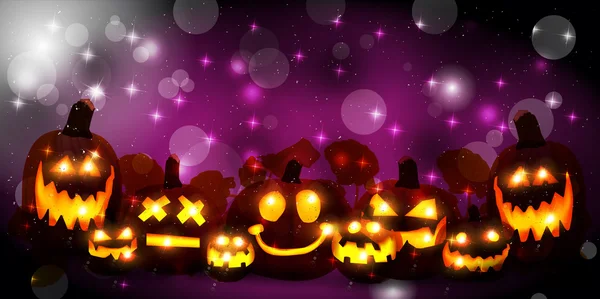 Halloween pumpa bakgrund — Stock vektor