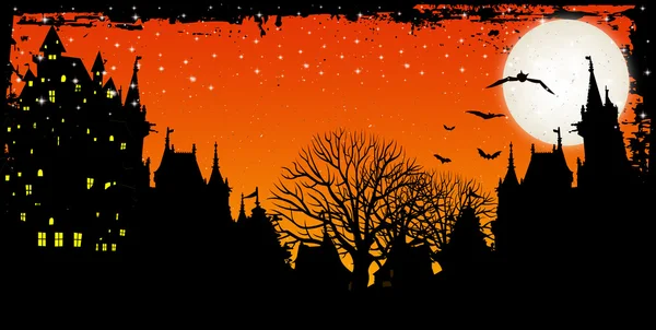 Halloween gece gökyüzü arka plan