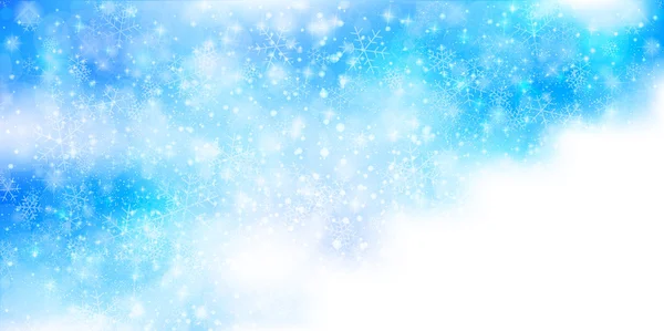 雪のクリスマスの背景 — ストックベクタ