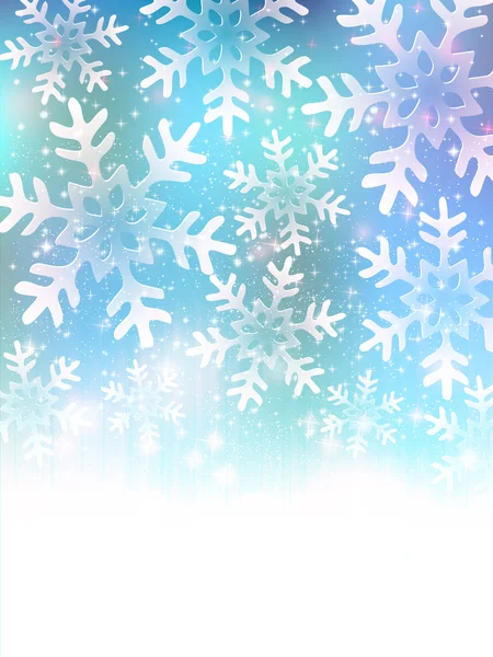 Fond de Noël neige — Image vectorielle