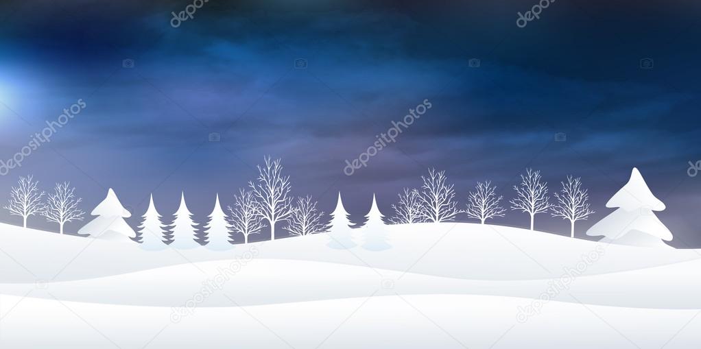 Snow Christmas background