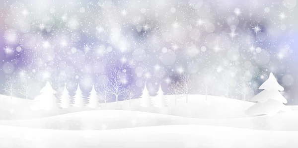 Snow Christmas background — Stock Vector