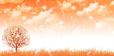 arka plan akçaağaç sonbahar yaprakları