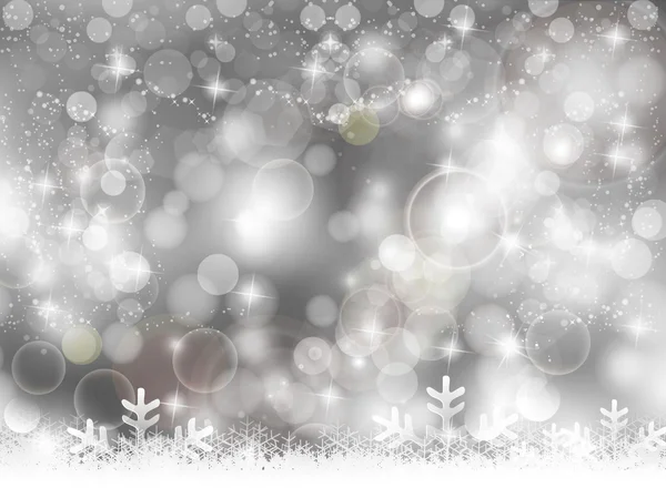Nieve luz Navidad — Vector de stock