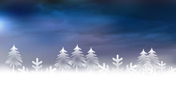 Fond de Noël neige — Image vectorielle