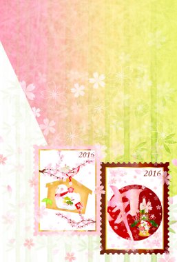 Maymun tebrik kartları arka plan