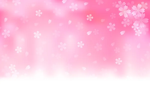 新年のカード桜背景 — ストックベクタ