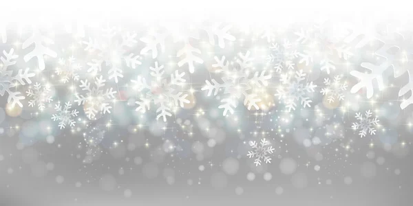Sfondo luce neve — Vettoriale Stock