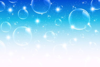 Sky sea soap bubble